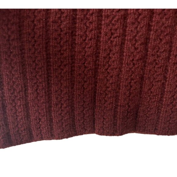 Vintage MALO Womens LUXURY 100% Cashmere Cable Sweater 42 Italy M Pull Over - Picture 3 of 12